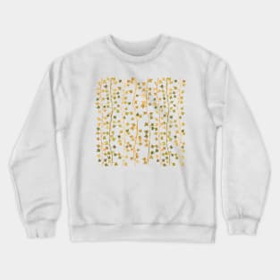 Watercolor Vines Pattern - Autumn Orange Crewneck Sweatshirt